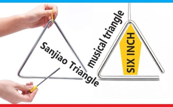 Sanjiao Triangle (musical triangle) with a beater