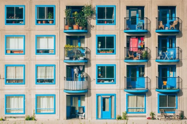 A 10-story residential building