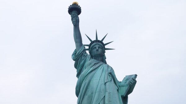 The Statue of Liberty in New York City, USA