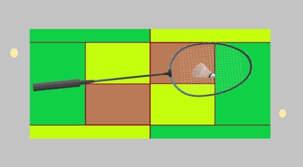 The Colourful Badminton Court