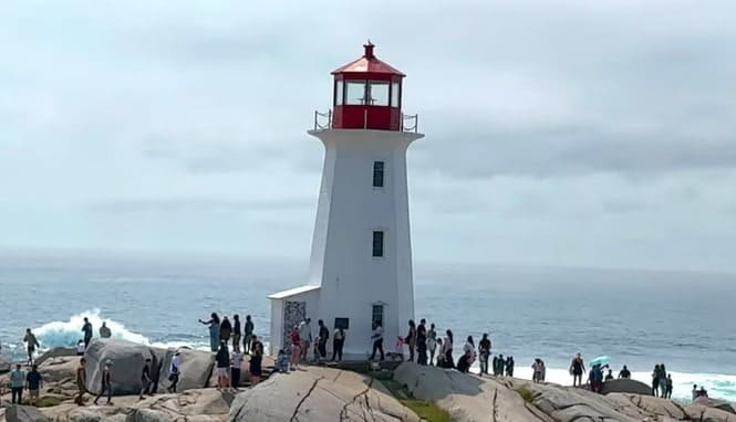 Peggy's Cove Lighthouse is 50 feet tall