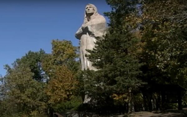 50 feet tall The Black Hawk Statue