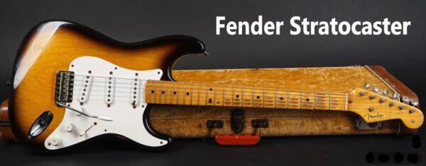 one meter long Fender Stratocaster electric guitar