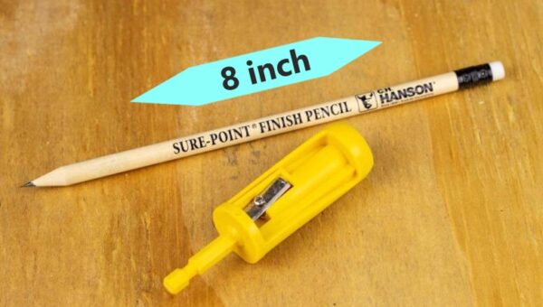 C.H. Hanson Pro-Sharp 8 inches Long Finishing Carpenter Pencil with sharpener
