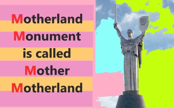 The stainless steel female figure statue of the Motherland Monument,  Kyiv, Ukraine