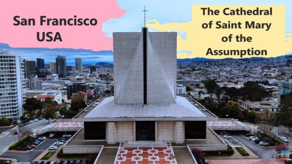 The Cathedral of Saint Mary of the Assumption in San Francisco, magical architectural