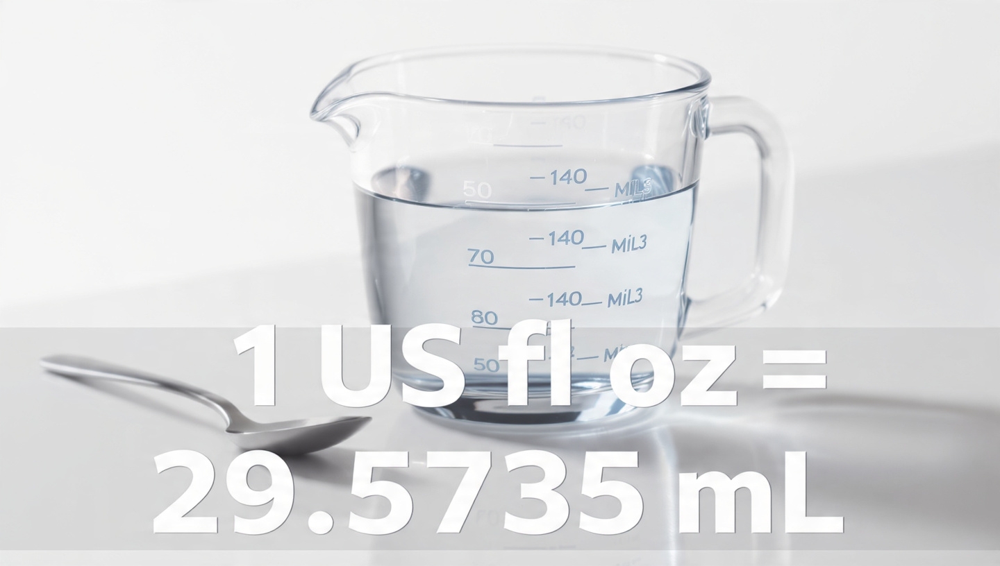 US fluid ounces to ml conversion chart