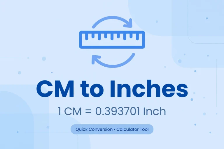 CM to Inches - 1 CM = 0.393701 Inch